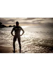 Display front view 5 of Product detail - Mens Explorer Ultra FS Open Water Wetsuit black/yellow