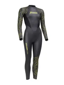 Display front view 1 of Product detail - Womens Explorer Ultra FS Open Water Wetsuit black/yellow