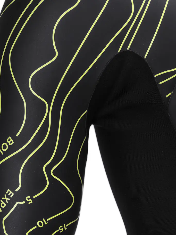 , view full size image of Front view of Product detail - Womens Explorer Ultra FS Open Water Wetsuit black/yellow