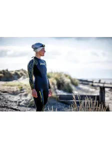 Display front view 3 of Product detail - Womens Explorer Ultra FS Open Water Wetsuit black/yellow