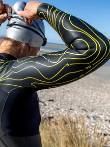 Display front view 4 of Product detail - Womens Explorer Ultra FS Open Water Wetsuit black/yellow