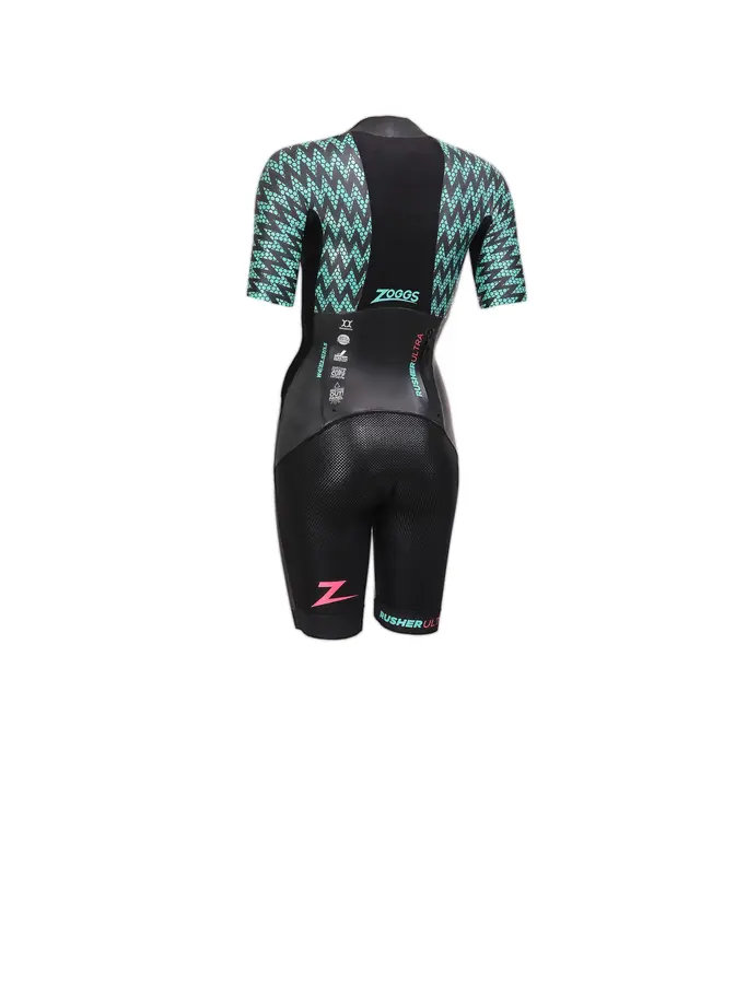 , Ansicht Großes Bild der Vorderseite Product detail - Rusher Ultra FS Swimrun Wetsuit black/blue