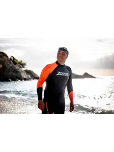 Display front view 3 of Product detail - Mens Explorer Pro FS Open Water Wetsuit black/red