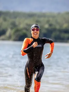 Display front view 2 of Product detail - Womens Explorer Pro FS Open Water Wetsuit black/red