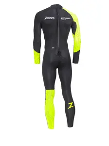 Display front view 2 of Product detail - Mens Explorer Tour FS Open Water Wetsuit black/yellow