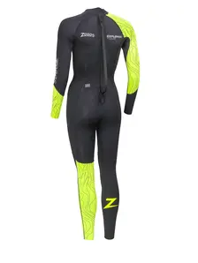 Display front view 2 of Product detail - Womens Explorer Tour FS Open Water Wetsuit black/yellow