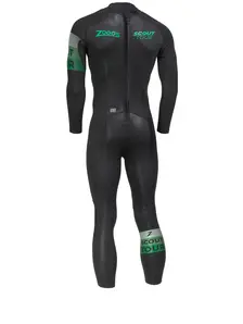 Display front view 2 of Product detail - Mens Scout Tour FS Open Water Wetsuit black/green