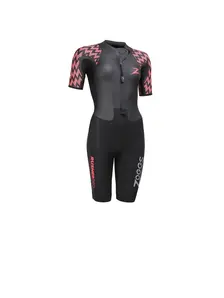Display front view 1 of Product detail - Rusher Pro FS Swimrun Wetsuit black/red