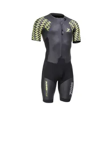 Display front view 1 of Product detail - Rusher Tour FS Swimrun Wetsuit black/yellow