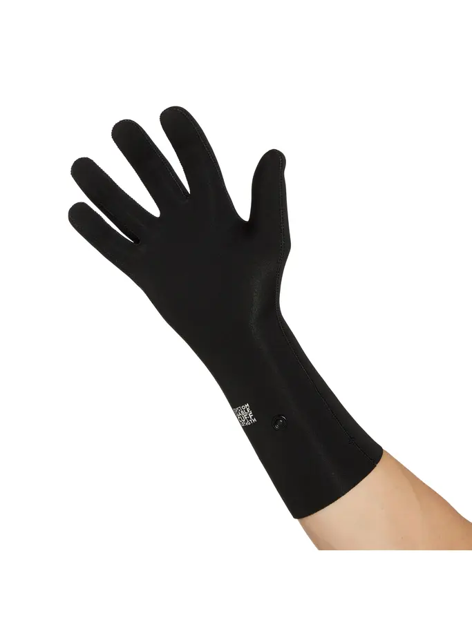 New, view full size image of Front view of Product detail - Zoggs 2mm Neoprene Swimming Gloves black