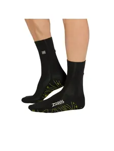 Display front view 4 of Product detail - Zoggs 2mm Neoprene Swimming Socks black/yellow