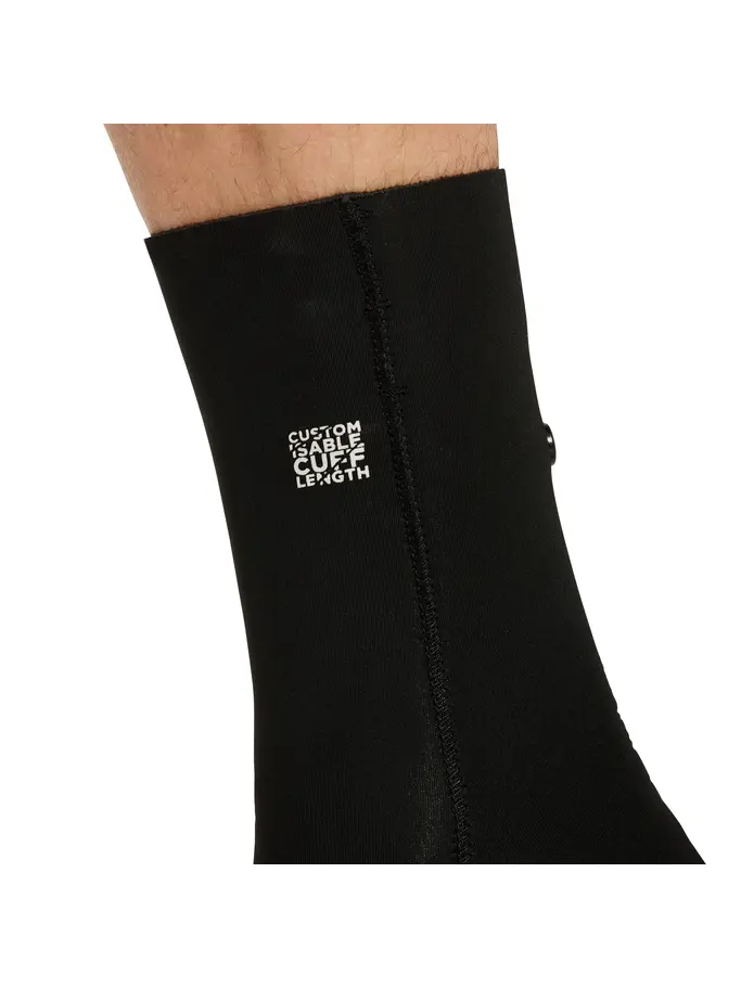 New, view full size image of Front view of Product detail - Zoggs 2mm Neoprene Swimming Socks black/yellow