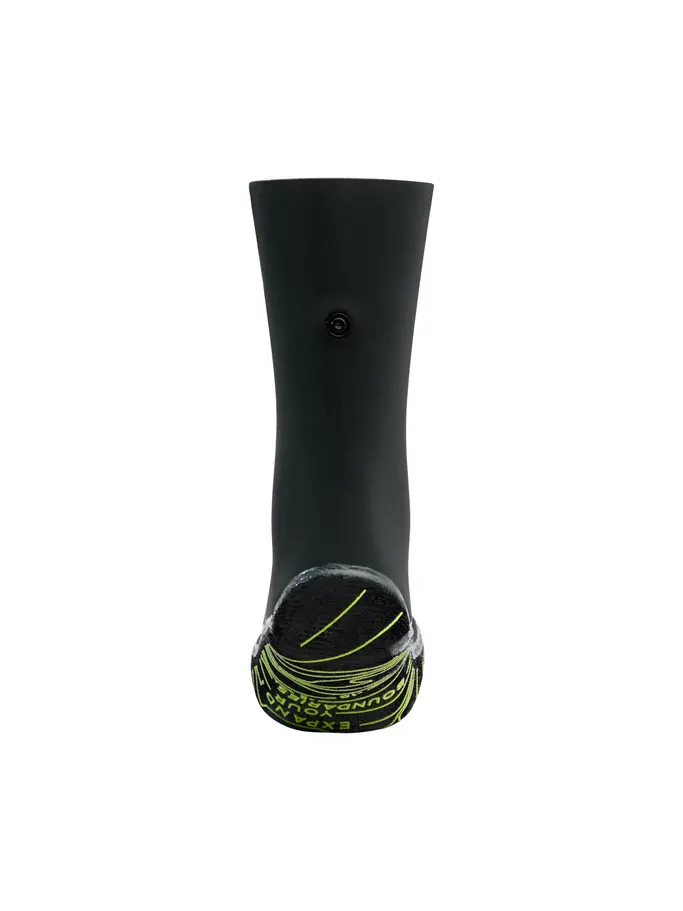 New, view full size image of Front view of Product detail - Zoggs 2mm Neoprene Swimming Socks black/yellow