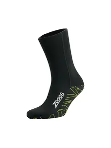 Display front view 1 of Product detail - Zoggs 3mm Neoprene Swimming Socks black/yellow