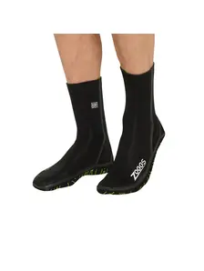 Display front view 3 of Product detail - Zoggs 3mm Neoprene Swimming Socks black/yellow