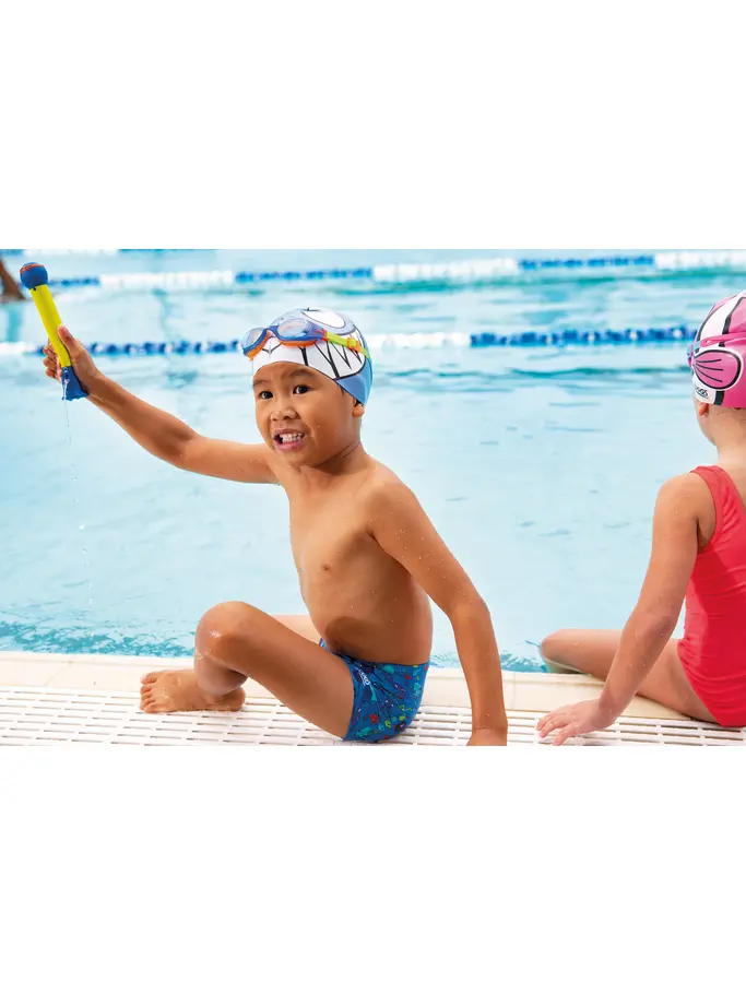 , voir image en taille réelle de la vue frontale de Product detail - Jnr Character Cap - Blue Jaws