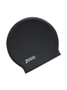 Display front view 1 of Product detail - Long Hair Latex Swimming Cap black
