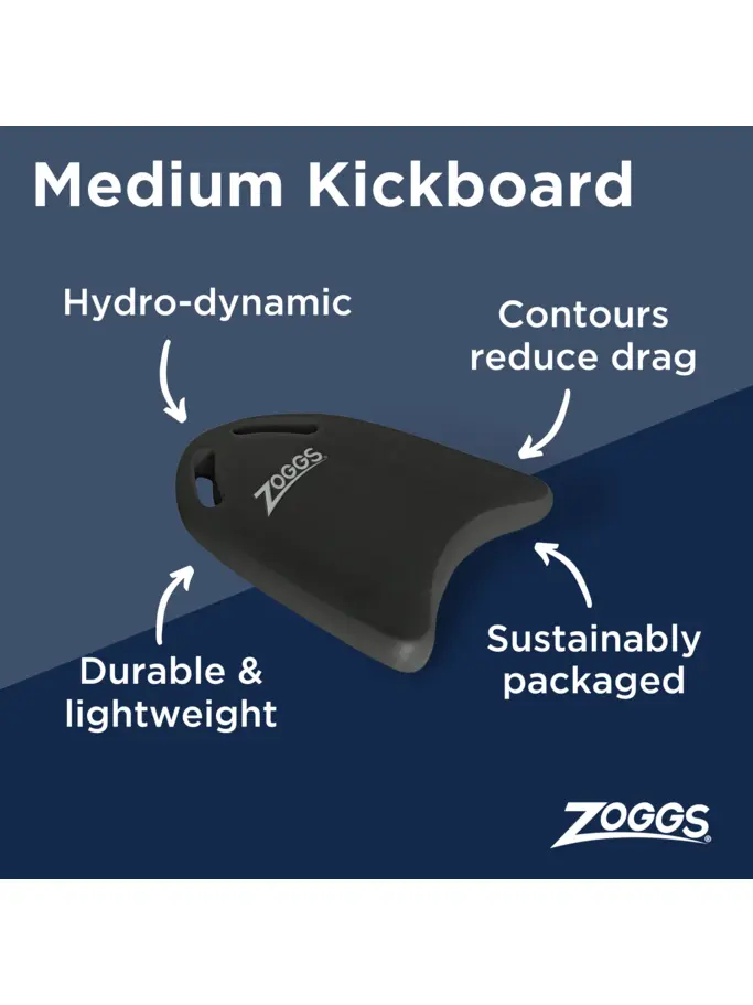 , view full size image of Front view of Product detail - Medium Kickboard black