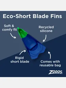 Display front view 2 of Product detail - Eco Short Blade Fins  2-3 (US 3-4) blue/light blue