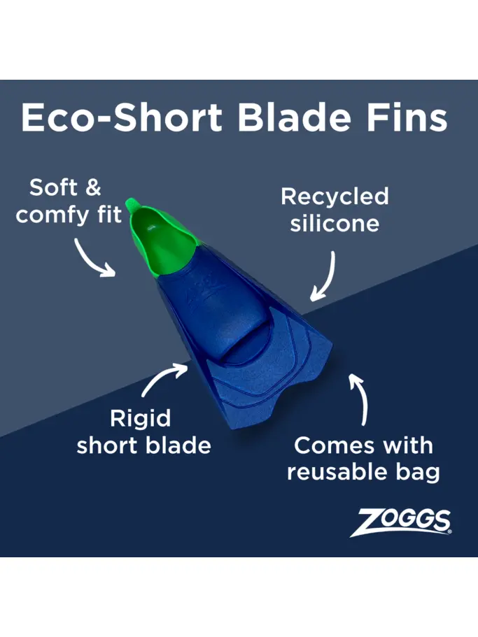 , Ansicht Großes Bild der Vorderseite Product detail - Eco Short Blade Fins  2-3 (US 3-4) blue/light blue
