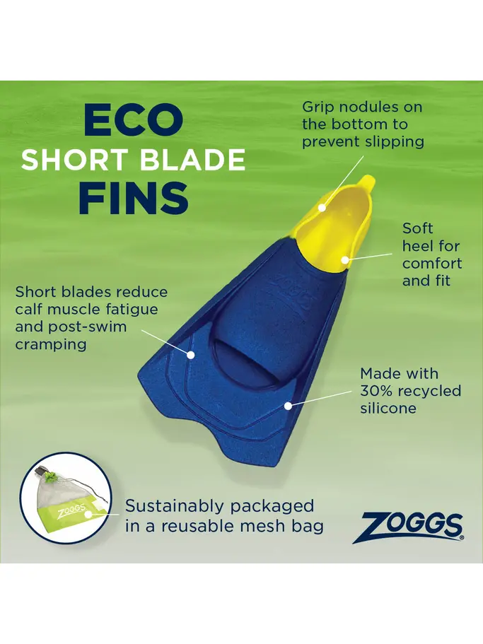 , Ansicht Großes Bild der Vorderseite Product detail - Eco Short Blade Fins  2-3 (US 3-4) blue/light blue