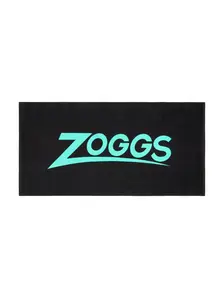 Display front view 1 of Product detail - Zoggs Unisex Adult Swimming Pool Towel black/turquoise