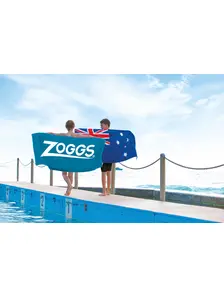 Display front view 3 of Product detail - Zoggs Unisex Adult Swimming Pool Towel blue