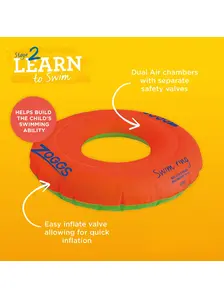 Display front view 3 of Product detail - Inflatable Swim Ring ORGN