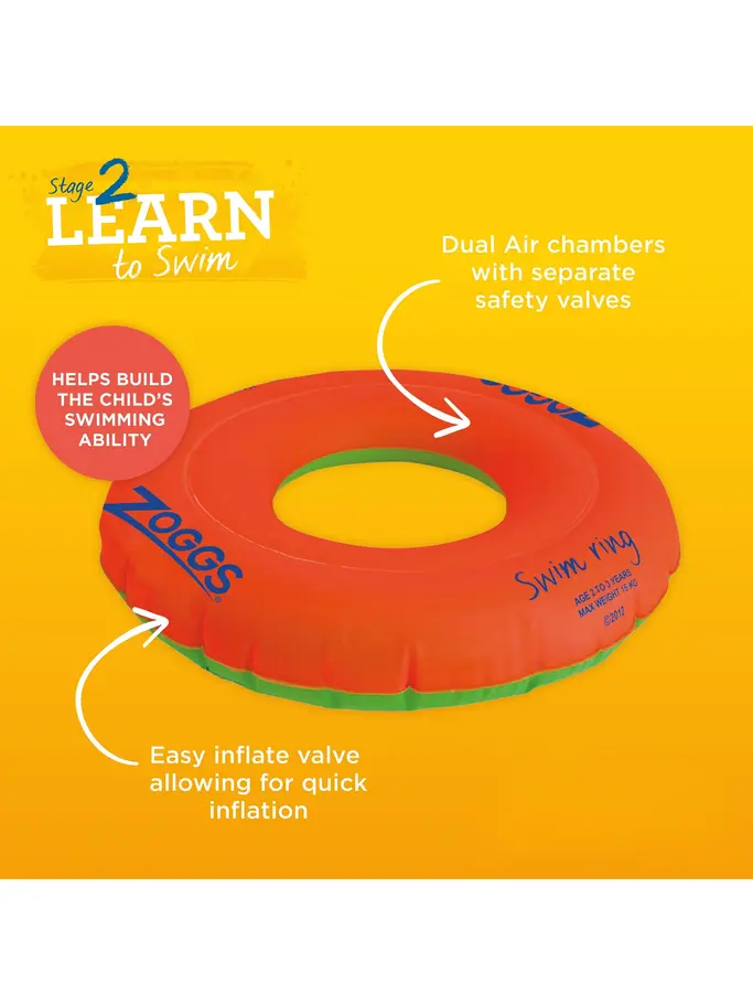 , view full size image of Front view of Product detail - Inflatable Swim Ring ORGN