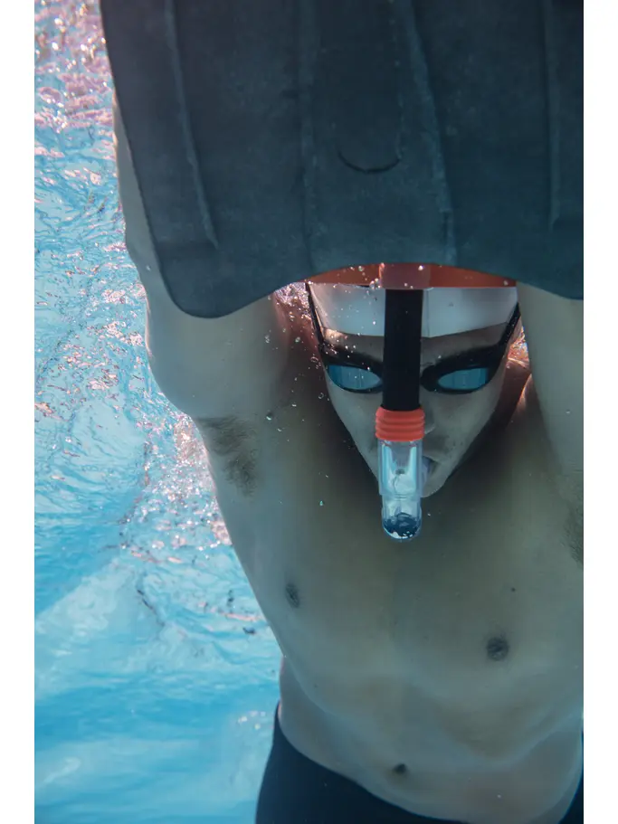 Sale, Ansicht Großes Bild der Vorderseite Product detail - Centre Line Snorkel black/orange