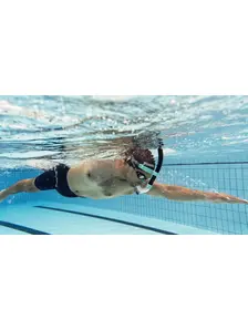 Display front view 2 of Product detail - Centre Line Snorkel black/turquoise