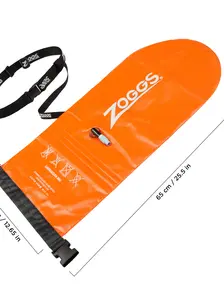 Display front view 3 of Product detail - Zoggs Outdoor Hi-Viz Swim Safety Buoy orange