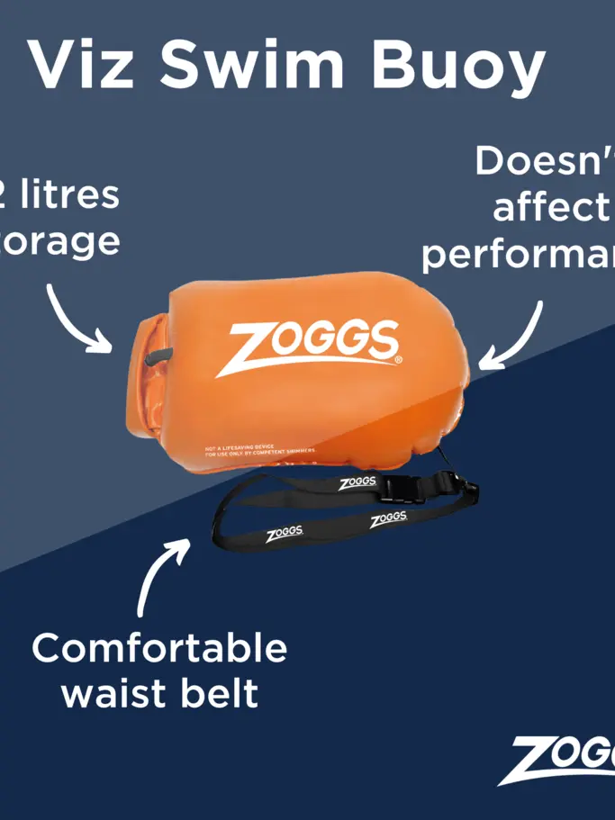 , view full size image of Front view of Product detail - Zoggs Outdoor Hi-Viz Swim Safety Buoy orange