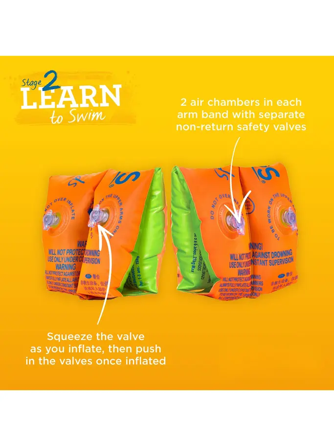 , view full size image of Front view of Product detail - Float bands orange