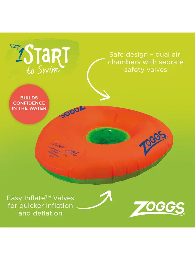 , view full size image of Front view of Product detail - Zoggs Trainer Seat 12-24 Mths