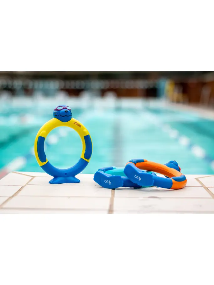 , view full size image of Front view of Product detail - Zoggy Dive Rings AST