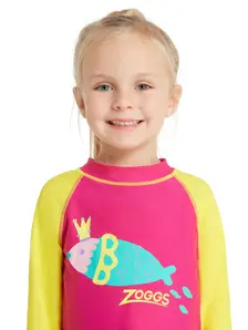 Display front view 2 of Product detail - Girls Sea Queen Long Sleeve Sun Top SEQE