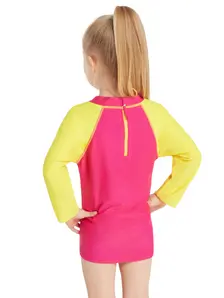 Display front view 3 of Product detail - Girls Sea Queen Long Sleeve Sun Top SEQE