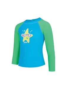 Display front view 4 of Product detail - Boys Super Star Long Sleeve Sun Top SPST