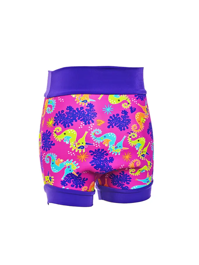 , view full size image of Front view of Product detail - Sea Unicorn Swimsure Nappy pink