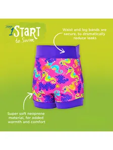 Display front view 3 of Product detail - Sea Unicorn Swimsure Nappy pink