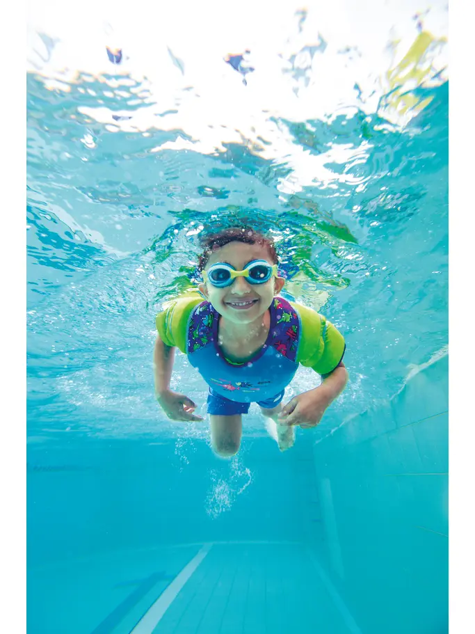 , view full size image of Front view of Product detail - Sea Saw Water Wings Vest blue