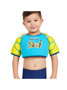 Display front view 3 of Product detail - Kangaroo Beach Water Wings Vest blue/yellow