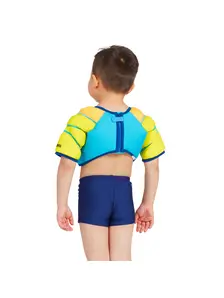 Display front view 4 of Product detail - Kangaroo Beach Water Wings Vest blue/yellow