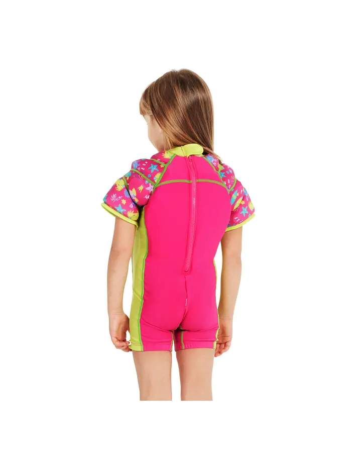 Sale, view full size image of Front view of Product detail - Sea Queen Water Wings Float Suit SQAU