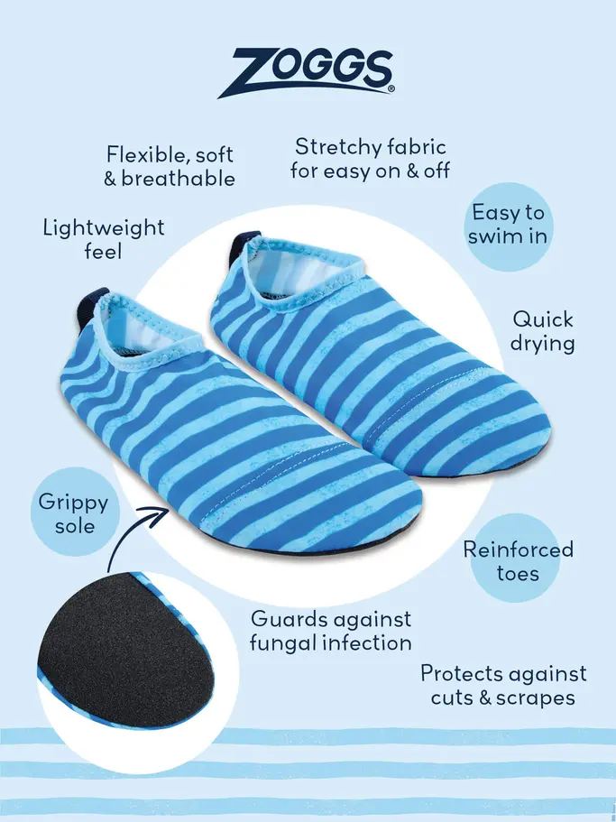 New, view full size image of Front view of Product detail - Nautical Anti Slip Socks NABL