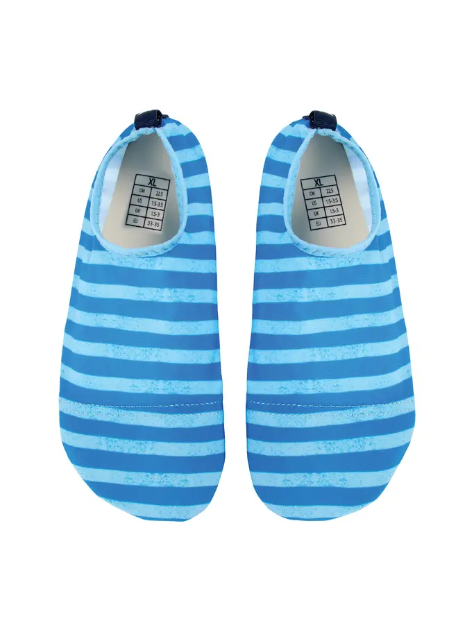 New, view full size image of Front view of Product detail - Nautical Stripes Anti Slip Socks NAST