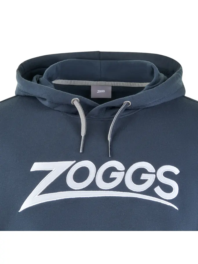 , view full size image of Front view of Product detail - ZOGGS Byron Mens Sports Hoodie black/white