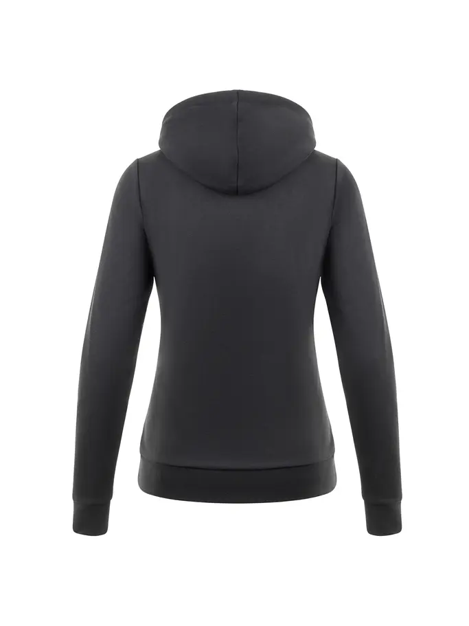 , view full size image of Front view of Product detail - ZOGGS ROSIE Womens Sports Hoodie black/white