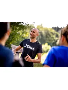 Display front view 4 of Product detail - ZOGGS IVAN Mens Sports T-Shirt black/white